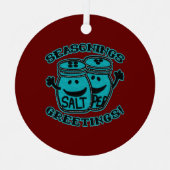 調味料あいさつ感じつルックスパイスホリデイ メタルオーナメント (正面)