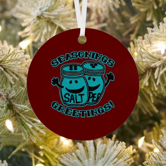 調味料あいさつ感じつルックスパイスホリデイ メタルオーナメント (インサイチュ)