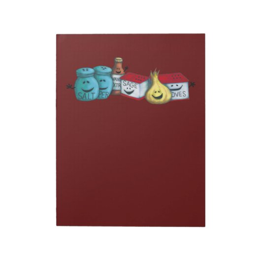 調味料あいさつ！可愛いお洒落クリスマス ノートパッド (回転)