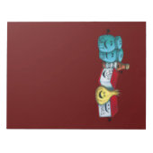 調味料あいさつ！可愛いお洒落クリスマス ノートパッド (正面)