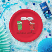 調味料グリーティングスパイス ペーパープレート (パーティー)