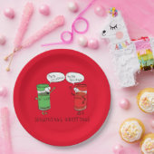 調味料グリーティングスパイス ペーパープレート (パーティー)