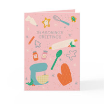 調味料グリーティングホリデーベーキンググリーティングカード