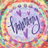 調和かわいらしインスパイアの吸光度 シール (正面)