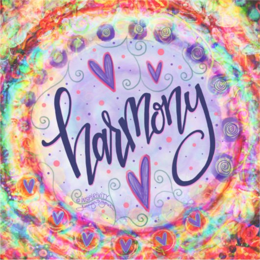 調和かわいらしインスパイアの吸光度 シール (正面)