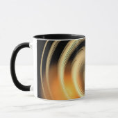 調和とくつろぎゴールデンレリーフ、 浮き彫りマグ マグカップ (左)