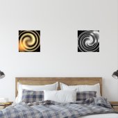 調和とくつろぎゴールデン&シルバープリントセット (寝室)