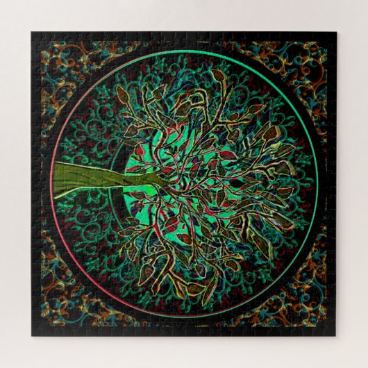 調和と希望の木の生活のポスター ジグソーパズル (横)