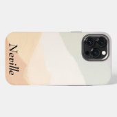 調和のとれたアースカラー iPhoneケース (裏面横)