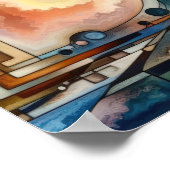 調和のとれたパラドックス – 抽象芸術女性アート ポスター (角)