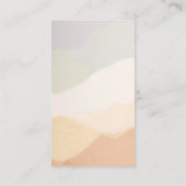 調和のとれた地球のトーン実在の不動産 名刺 (裏面)