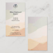 調和のとれた地球のトーン実在の不動産 名刺 (正面/裏面)