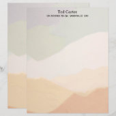 調和のとれた地球の色パーソナライズされたのレターヘッド レターヘッド (正面/裏面)