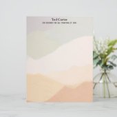 調和のとれた地球の色パーソナライズされたのレターヘッド レターヘッド (スタンド正面)