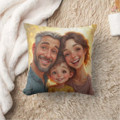 調和のとれた家族を表すクッション クッション (ブランケット)