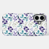  調和のとれた水彩の葉のデザイン  Case-Mate iPhoneケース (裏面 (横))