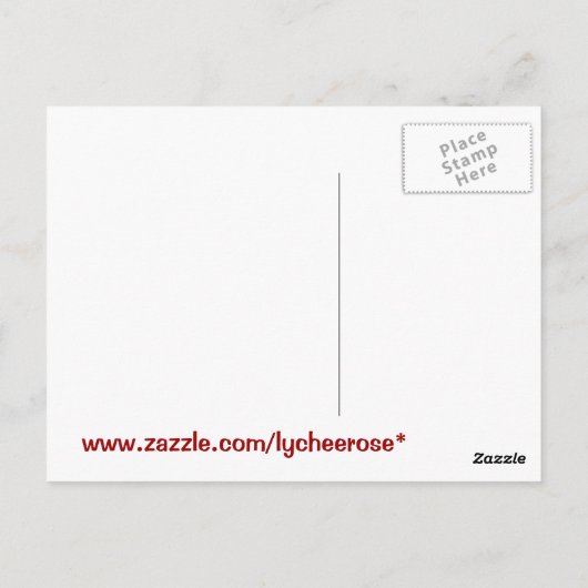 調和のとれた精神のはがき ポストカード (裏面)