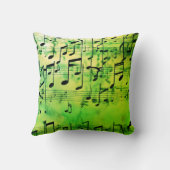 調和のとれた色合い：トレンド音楽 – インスパイアファッション クッション (裏面)