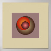 調和のとれた色合い：ミニマルなグラデーション ポスター (正面)