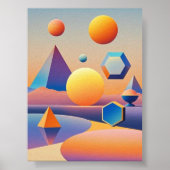 調和のとれた質感、グラデーションのブレンド ポスター (正面)