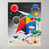 調和のとれた質感、グラデーションのブレンド ポスター (正面)