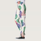 調和のとれた、明るい、カラーパレット レギンス (左)