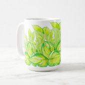 調和のマグカップの「緑のクラシック」 コーヒーマグカップ (正面左)