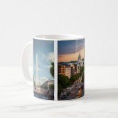調和のモニュメント：ワシントンDCスカイラインマガジ コーヒーマグカップ (正面左)