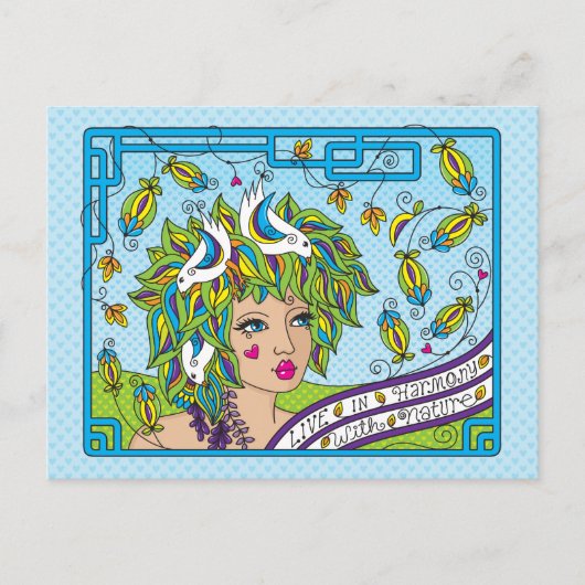 調和の中で生きる ポストカード (正面)