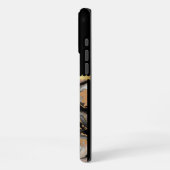 調和の中に融合する2つのシルエット。 iPhoneケース (左側面)