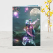 調和の寓話の挨拶状 カード (黄色い花)