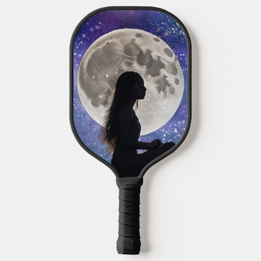 調和の月の静寂:神秘家の娘 ピックルボールラケット (裏面)