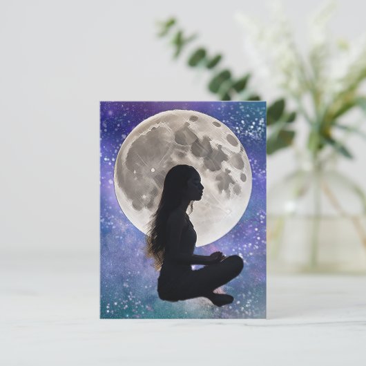 調和の月の静寂:神秘家の娘 ポストカード (スタンド正面)