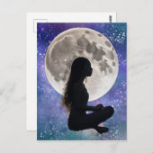 調和の月の静寂:神秘家の娘 ポストカード (正面/裏面)