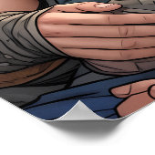 調和の翼 – 男らし男性妖精のポスター ポスター (角)