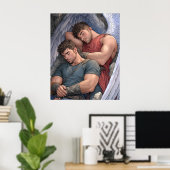 調和の翼 – 男らし男性妖精のポスター ポスター (ホームオフィス)