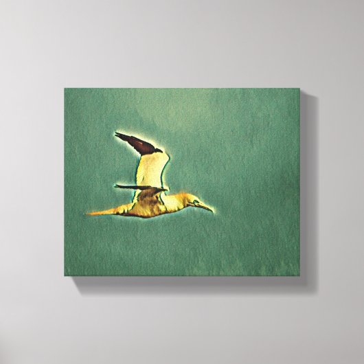 調和の翼：空の鳥 キャンバスプリント (正面)