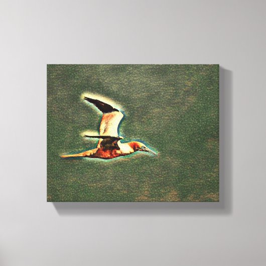 「調和の翼：空の鳥」 キャンバスプリント (正面)