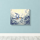 調和の翼：空の鳥 キャンバスプリント (インサイチュ (ウッドフロア))