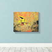 「調和の翼：空を飛ぶ鳥 キャンバスプリント (インサイチュ (ウッドフロア))
