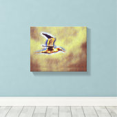 「調和の翼：空を飛ぶ鳥 キャンバスプリント (インサイチュ (ウッドフロア))