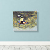 「調和の翼：空を飛ぶ鳥 キャンバスプリント (インサイチュ (ウッドフロア))
