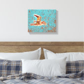 調和の翼 – 野外の鳥» キャンバスプリント (インサイチュ (寝室))