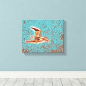 調和の翼 – 野外の鳥» キャンバスプリント (インサイチュ (ウッドフロア))