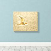 調和の翼 – 野外の鳥» キャンバスプリント (インサイチュ (ウッドフロア))