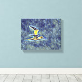 調和の翼 – 野外の鳥» キャンバスプリント (インサイチュ (ウッドフロア))