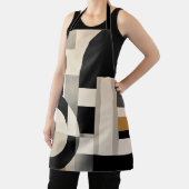 調和の色合い： Bとwの抽象芸術合成 エプロン (インサイチュ)