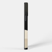 調和の色合い: Bとwの抽象芸術合成 iPhoneケース (右側面)