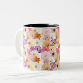 調和の花:色のシンフォニー ツートーンマグカップ (正面左)