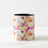 調和の花:色のシンフォニー ツートーンマグカップ (中央)